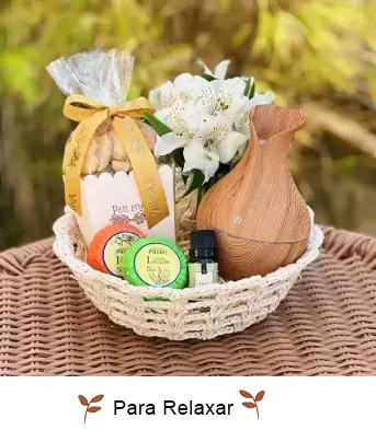 Cesta Para Relaxar - Poê Cestas para presentear