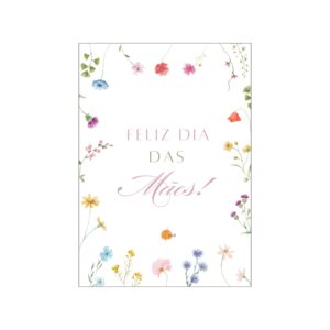 Cartão Floral Dia das Mães