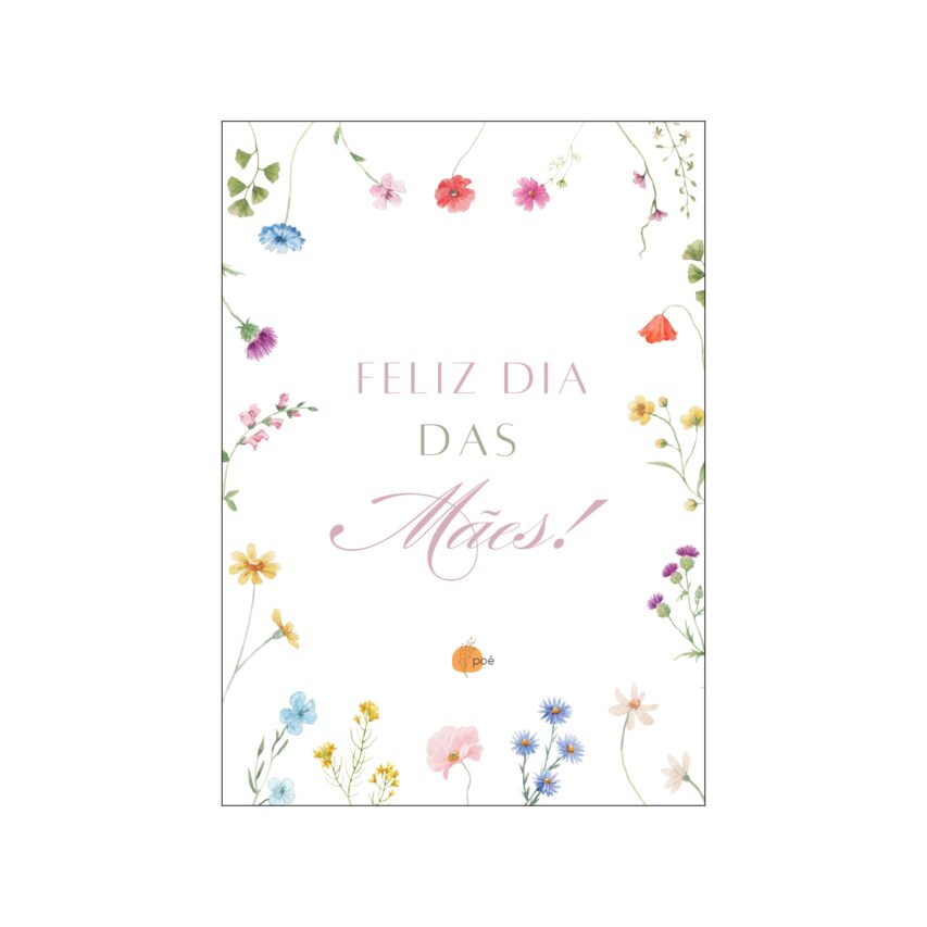 Cartão Floral Dia das Mães