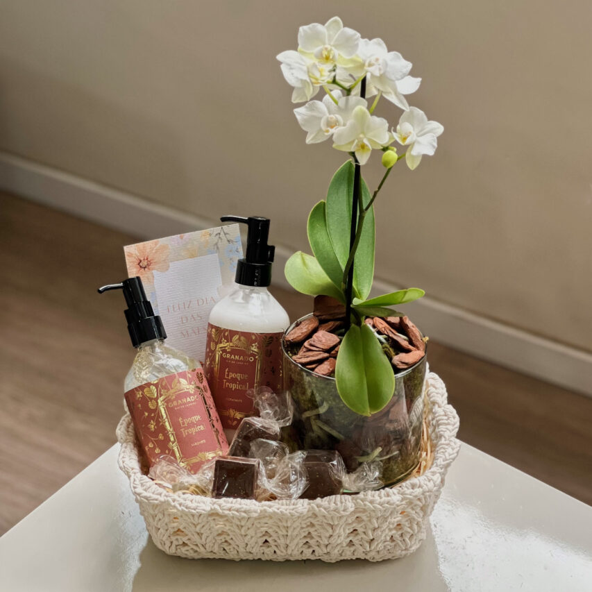 Presente Dia Das Mães Bem Estar, Flor e Chocolate