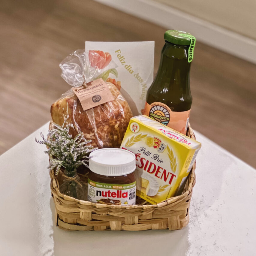 Cesta Mini Café da Manhã Dia das Mães