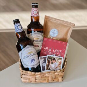 Cesta com Cervejas Dia dos Namorados