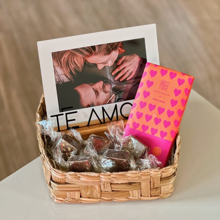 Presente Namorados com Foto e Chocolates
