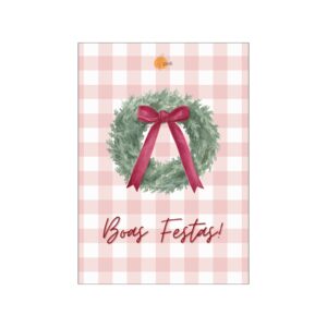 Cartão Boas Festa Guirlanda