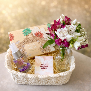 Cesta Dia das Mães com L’Occitane e Astromélias | Presente Bem-Estar