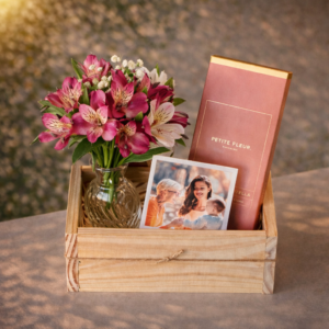 Mimo Dia das Mães com Chocolate Petite Fleur e Foto