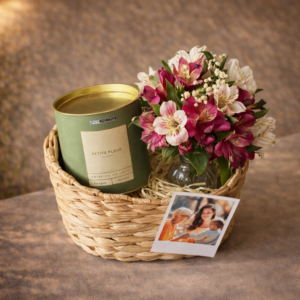 Presente Dia das Mães com Chocolate e Flor