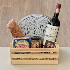 Cesta Queijos e Vinho Dia dos Pais
