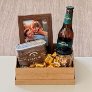 Cesta Dia dos Pais com Porta Retrato e Cerveja Ipa