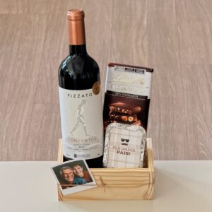 Cesta Vinho e Chocolates Dia dos Pais