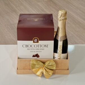 Cesta Fim de Ano com Chocottone e Chandon