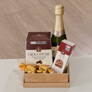 Cesta Fim de Ano com Chocolates e Chandon